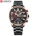 Men's Classic Quartz Watch With Date Display, Water Resistant, Slim Business Watch, Minimalist Design, Alloy Case & Strap_voghion.com