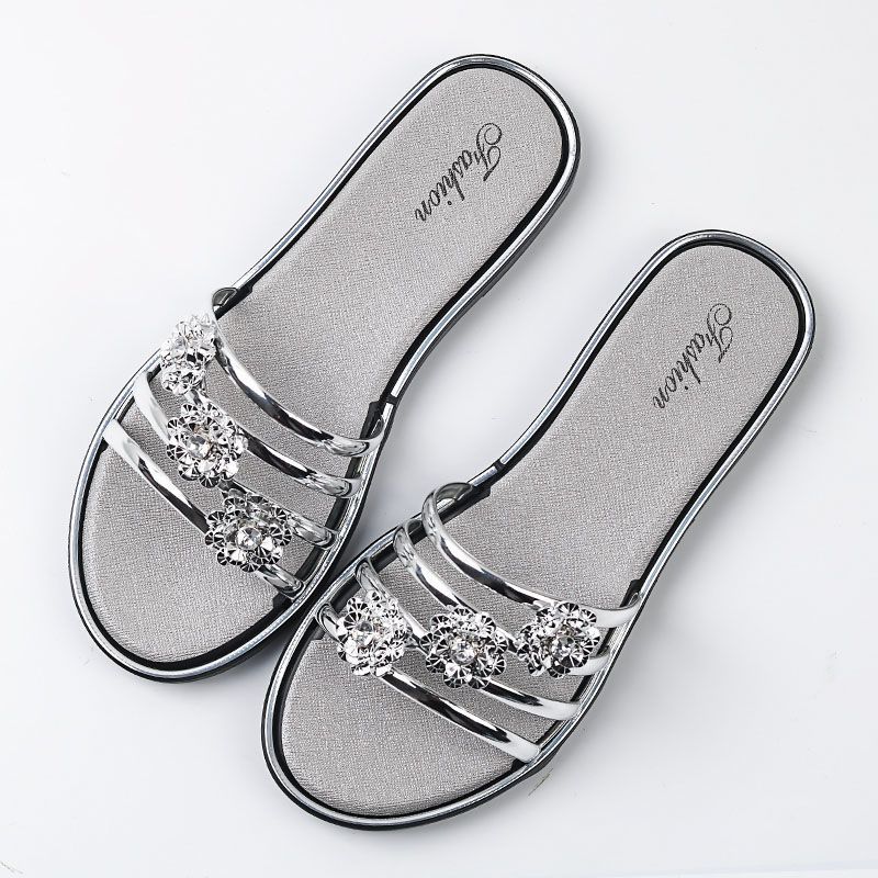 Cool fir Fraen 2024 Nei Summer Internet Rout Flaachbuedem Villsäiteg Lazy Strandschuhe Herringbone Pantoffelen_voghion.com