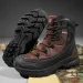 Men's Leather Desert Boots Breathable Non-Slip Waterproof Hunting Hiking Work Boots Men Non-Slip Lightweight Work Safty Shoes_voghion.com