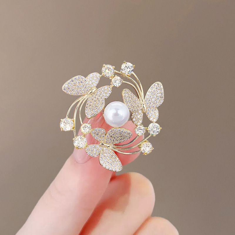 Brooch Women's High-end Sense High-end Pin Elegant Temperament Fixed Clothes Accessories_voghion.com