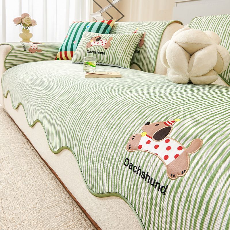 Cool Ice Silk Sofa Cushion New Cartoon Special Shaped Cover Cloth Cover Summer Non Slip Sofa Mat_voghion.com