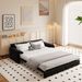 66' Queen Pull Out Sofa Bed, 3-in-1 Convertible Sleeper Sofa With Side Storage,Multi-Functional Velvet Loveseat Bed For Living Room,Bedroom,Apartmen_voghion.com