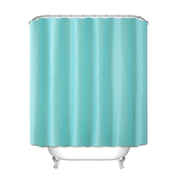 Tenda da doccia impermeabile a forma di L – Moderna tenda da doccia in poliestere tinta unita, divisorio per bagno senza fori (180x180 cm/90x180 cm)_voghion.com