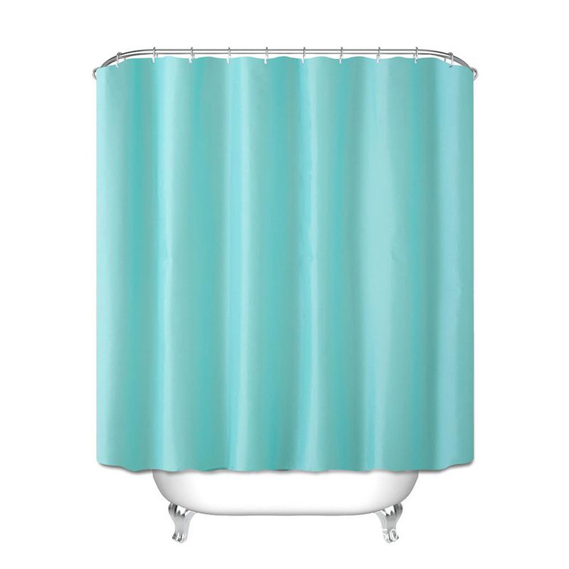 Waterproof L-Shaped Shower Curtain – Modern Solid Color Polyester, No-Drill Bathroom Partition (180x180cm/90x180cm)​_voghion.com