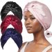 Popular Silk Double Layer Sleeping Cap Twist Cap Shower Cap Adjustable Washing Cap_voghion.com