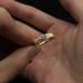 Gold Brushed Diamond Vintage High-Value Exquisite Brightening Simple Versatile High-End Feel Gift For Girlfriend Ring_voghion.com