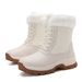 Schneestiefel für Damen, Skischuhe, Baumwollschuhe mit Plüschisolierung, Outdoor-Wanderschuhe für Wärme_voghion.com