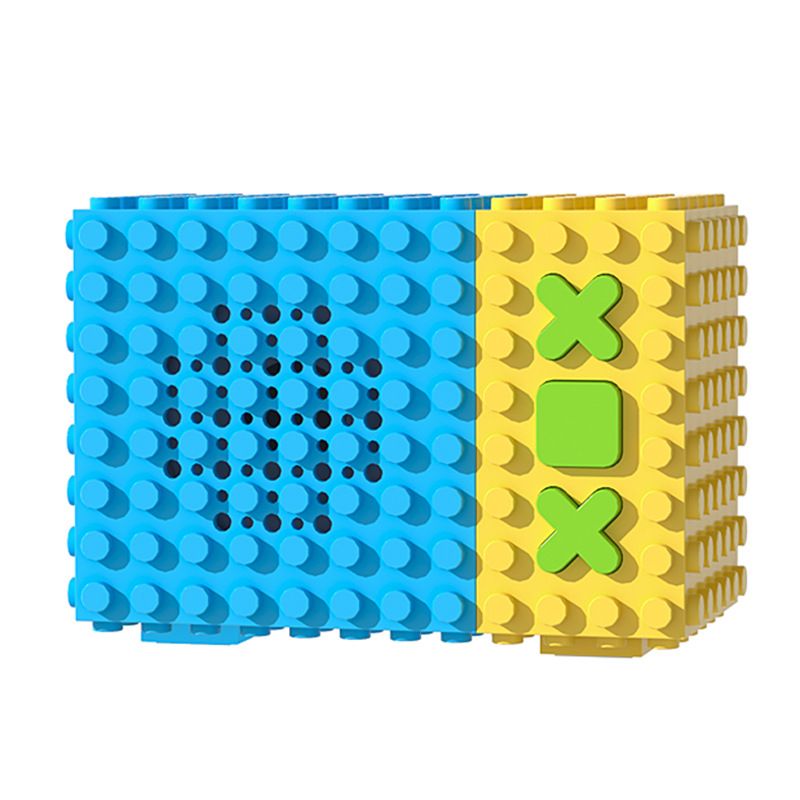 Compatible Bluetooth Speaker - DIY Building Blocks Toy With Wireless Audio (Educational STEM Gift For Kids, Desktop Decor & Student Present)_voghion.com