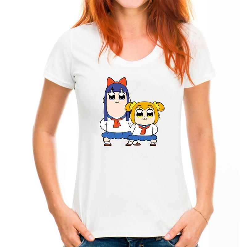 T-Pop Team Epic Pipimi Popuko rövid ujjú póló, 100%-os pamut póló, plus size szórakoztató, alapgrafikás póló_voghion.com
