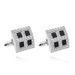 new square diamond crystal cufflinks business all match shirt cufflinks_voghion.com
