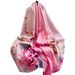 silk double-sided double layer buckle extended scarf, floral print cheongsam shawl, decorative sun protection_voghion.com
