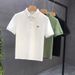 Männerkleeder High-End Trendy Männer Hallefärm Summer Neit Poloshirt Männer Trendy Mark Kuerzärm Jugendlech Perséinlechkeet Männer Kraang T-Shirt_voghion.com