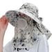 Cappello da sole UPF50+ con protezione integrale per il viso - Rete traspirante per attività all'aperto come raccolta del tè/ciclismo - Cinturino regolabile per il mento_voghion.com