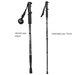 Three-section Straight Handle Outdoor Travel Hiking Stick Retractable Elderly Climbing Cane Aluminum Alloy Trekking Pole_voghion.com