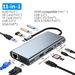 USB C Hub Type C To HDMI-kompatibilní RJ45 5 6 8 11 Porty Dokovací stanice s PD TF SD AUX USB Hub 3 0 Rozbočovač pro MacBook Air Pro PC HUB_voghion.com