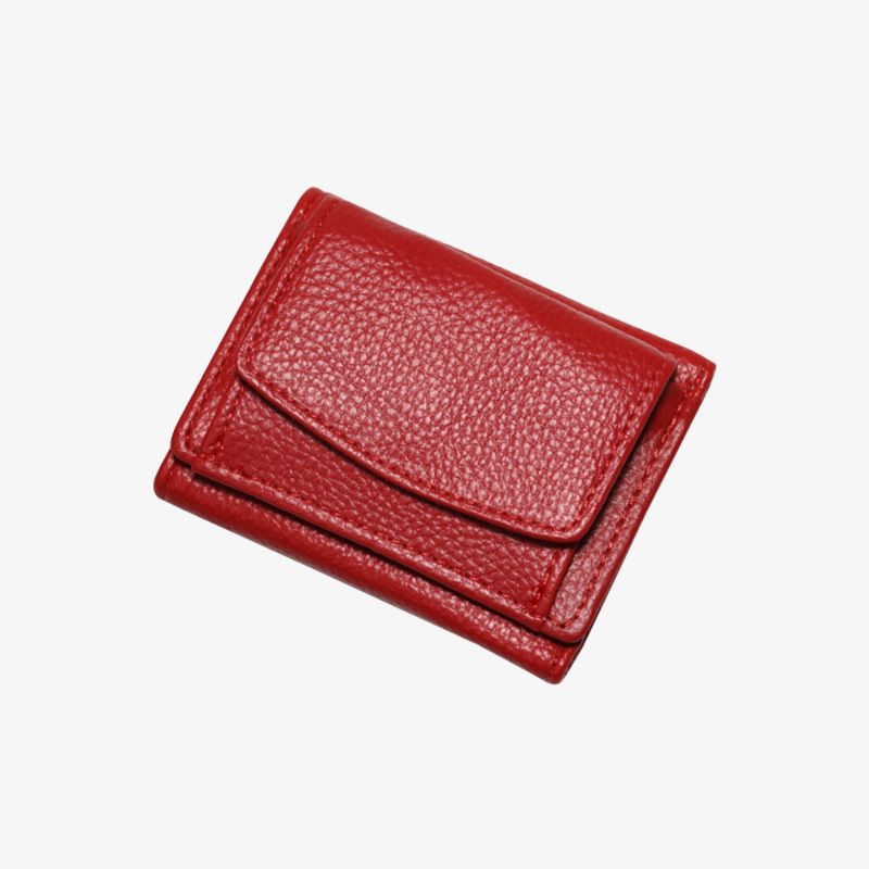 Kartenetuis Kleine Geldbörse Student Lychee Print Damen Geldbörse Kartentasche Wechseltasche Geldklammer Geldbörse_voghion.com