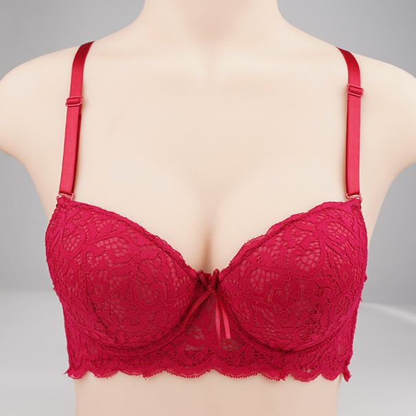 spets spets bh med stålring massage bh sexig mode bh push-up underkläder topp samling extra mjölk_voghion.com