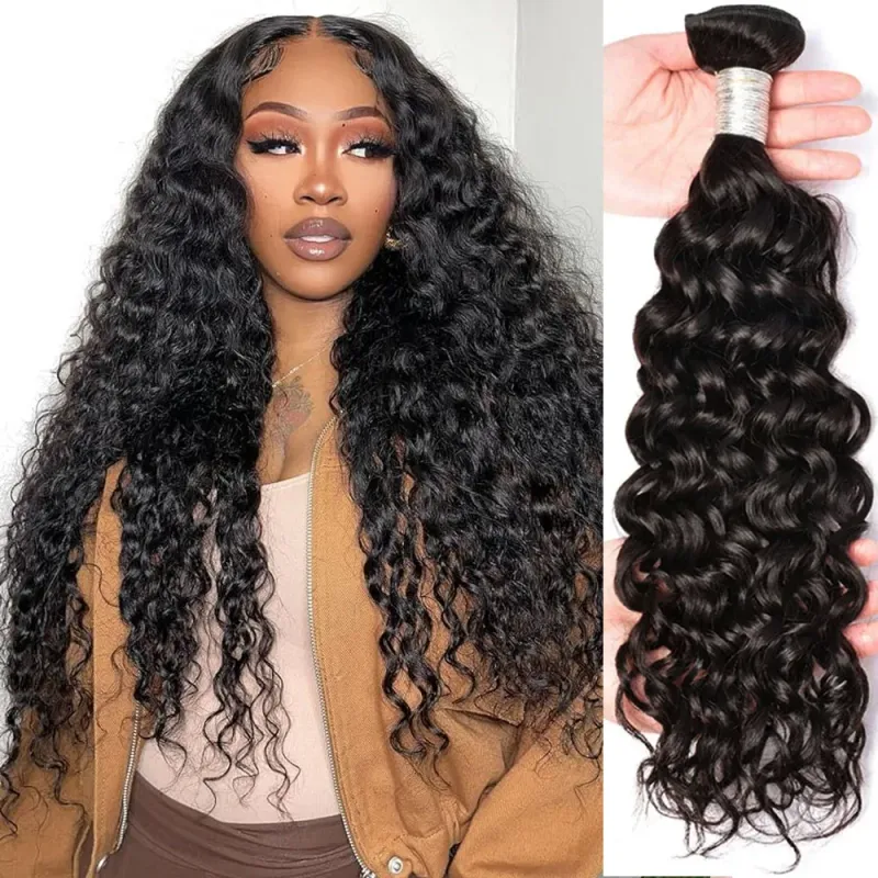 Water Wave Brazilian Hair Extension Virgin Human Hair 8-32 inch 100% Human Hair Weave_voghion.com