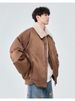 Lamb Wool Down Jacket Men's Winter New Style With Added Fleece And Thick Baseball Jacket Men's Lightweight Short Jacket_voghion.com