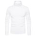 Inner Layer Autumn Winter Fleece Lined Turtleneck Long Sleeve T-Shirt Men's Pullover Thermal Base Shirt Top_voghion.com