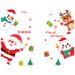 New Christmas Wall Santa Claus Snowman Reindeer Window Decoration Non-Adhesive Static Stickers Customizable_voghion.com