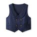 Παιδικό κοστούμι φόρεμα κοστούμι βρετανικού στυλ γιλέκο γάμου για αγόρι γάμου τρία σετ_voghion.com