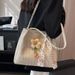 Woven Straw For Women Large Capacity 2025 New Summer Versatile Shoulder Beach Crossbody Commuter Tote Bag_voghion.com