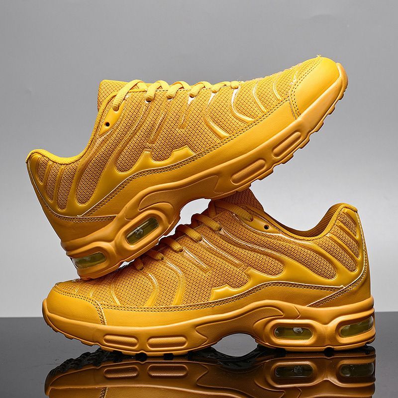 Scarpe da corsa comode leggere e comode da uomo, in tessuto traspirante, con cuscino, per attività all'aria aperta_voghion.com