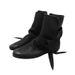 Unique Design Bowknot Ankle Flat Short Slimming Lace-up Martin Boots For Women_voghion.com