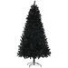 7.5 Ft Tall Artificial Christmas Tree, Unlit Xmas Tree With 1346 Branch Tips, Auto Open, Steel Base, Holiday Décor For Home Office, Black_voghion.com