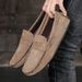 Fashion Lightweight Suede Men Casual Shoes Lazy Shoes Male Breathable Slip-on Mens Driving Shoes Comfortable Loafers Moccasins_voghion.com
