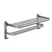 60cm Foldable Towel Rack Gun Grey Bathroom Storage Shelf Set - Space Saving 5-Piece Bathroom Organizer_voghion.com