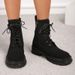 style Martin boots for women autumn and winter fashionable and versatile large size short boots thick sole round toe work boots_voghion.com