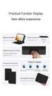 Etui z klawiaturą do tabletu Samsung - połączenie Bluetooth, przyciski wielojęzyczne, silna adsorpcja magnetyczna, ładowanie przez złącze typu C, ochrona tabletu, łatwe przenoszenie_voghion.com
