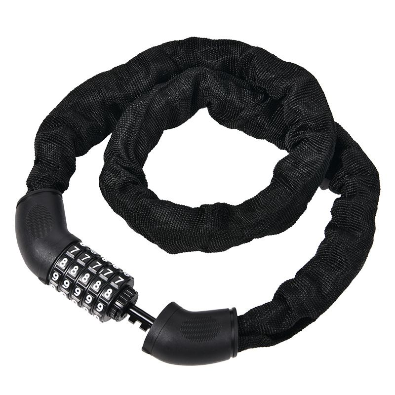 Candado de cadena portátil antirrobo con combinación para motocicleta, coche eléctrico, bicicleta de montaña, candados para bicicletas_voghion.com