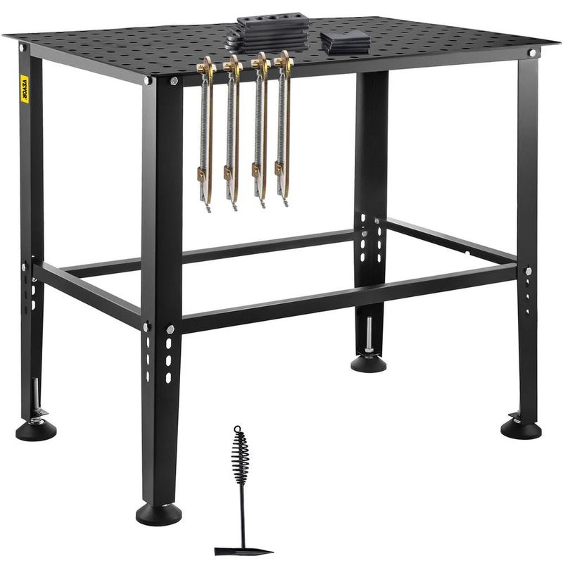 Welding Table 36'x24' 800LBS Welding Workbench Table With Multiple Fixture Holes_voghion.com
