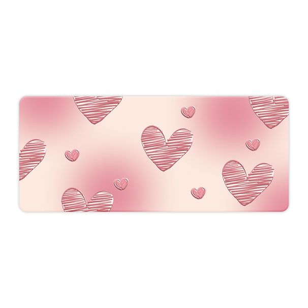 Ασυναγώνιστη ποιότητα INS ροζ ποντίκι μαξιλαριού μεγάλου μεγέθους για κορίτσια χαριτωμένο ελαιογραφία γραφείο καρδιά γραφείο μεγάλο μέγεθος πληκτρολόγιο χαλάκι_voghion.com