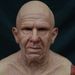 Máscaras 3D realistas: hombre guapo, máscaras de anciano transfronterizo atractivo (anciano, anciana, tocado de anciano calvo) - Accesorios de cosplay realistas, perfectos para fiestas_voghion.com