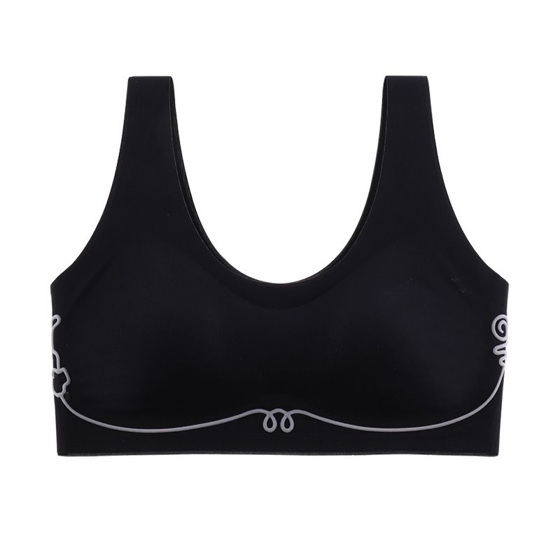 Sujetador Sexy de talla grande con pegamento de gelatina para mujer, pechos pequeños, push-up, ropa interior estilo chaleco retráctil con pecho de gato de dibujos animados para mujer_voghion.com