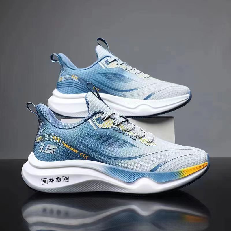 Novos sapatos esportivos de malha de seda gelada masculina verão 2024 moda versátil pai correndo_voghion.com