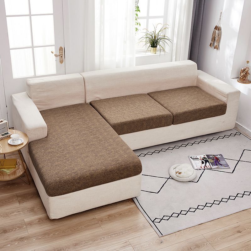 Stretchable Sofa Cushion Cover - Universal Fit 4-Size Stretchable Polyester Jacquard Slipcover With Geometric Patterns For Living Room Furniture_voghion.com