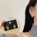 Women's Earrings Personality simple geometry diamond-encrusted earrings women's small hundred wings modeling earrings_voghion.com