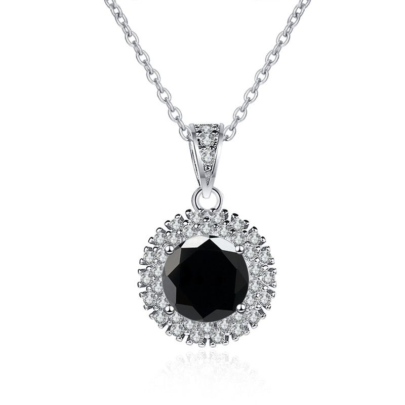 Tancise Real 1-karätiger Moissanit-Diamantanhänger für Damen, Sterlingsilber, Sonnenblume, Partyschmuck, feines Schmuckgeschenk_voghion.com