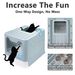 Foldable Litter Box, Covered Enclosed Toilet, Top Entry Splash-Proof Cat Toilet Model_voghion.com
