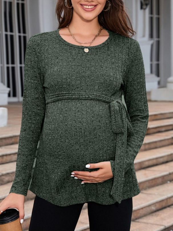 T-shirts i bomull för gravida kvinnor, gravidkläder, höst_voghion.com