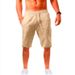 2025 Summer Loose Linen Cotton Breathable Five-Point Men's Sports Casual Shorts_voghion.com