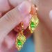 Leaf Earrings, Women's Opal Temperament, Light Luxury, High-end Sense, Exquisite Ear Buckles, Fashionable Explosion, Simple And Versatile Trendy_voghion.com
