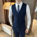 Westenanzug-Set im Bräutigam-Stil für Herren – formelle, legere Weste und Hose für Hochzeit und Büro_voghion.com
