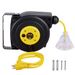 VEVOR Retractable Extension Cord Reel Power Cord Reel 30FT 16AWG/3C SJTOW_voghion.com
