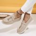 Casual Plus Size Flat Women's British Style Loafers Slip-On Lazy Shoes_voghion.com